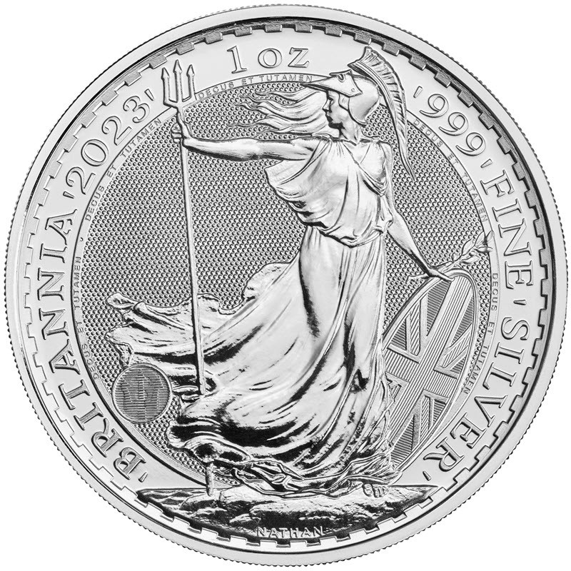Серебряная инвестиционная монета Великобритании 
