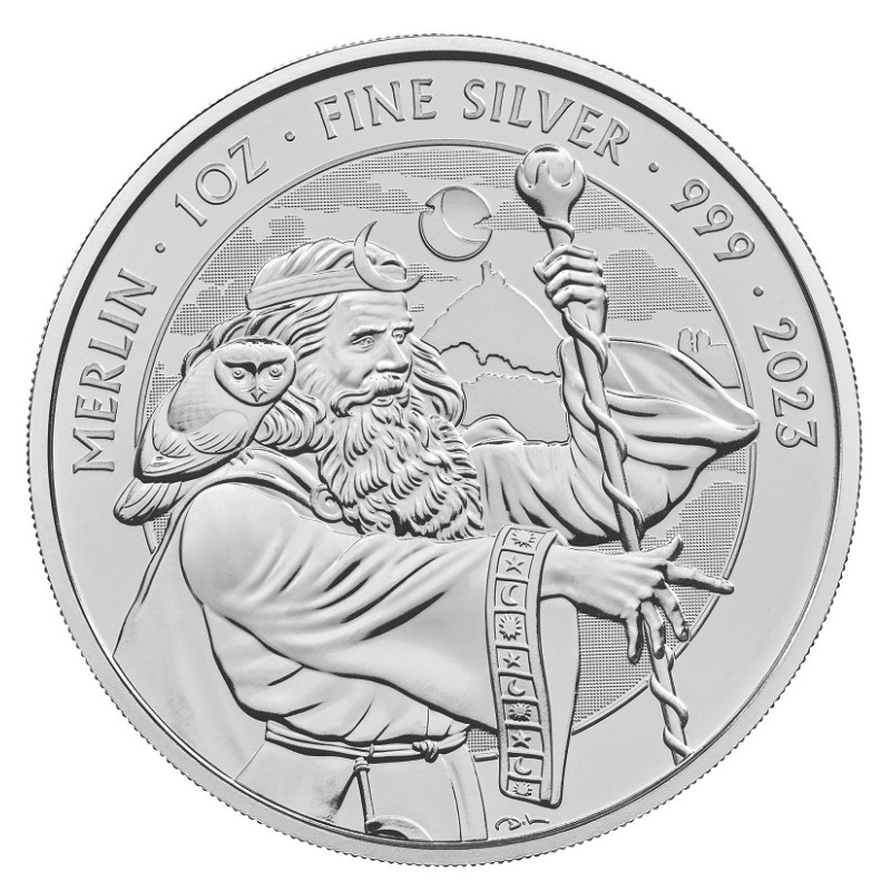 Серебряная монета Великобритании 