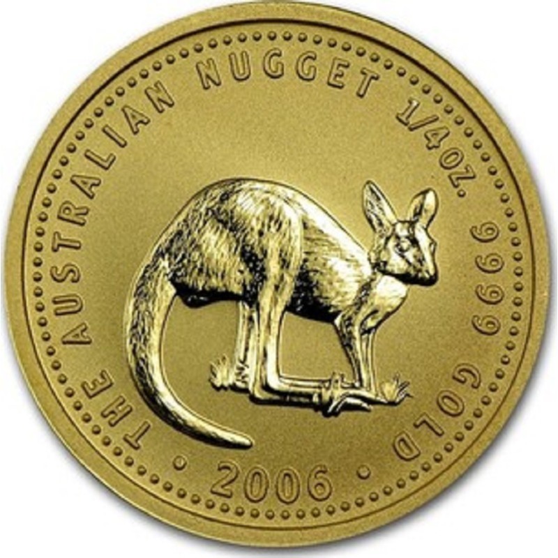 Золотая инвестиционная монета Австралии «Кенгуру» 2006 г.в., 7.78 г чистого золота (проба 0,9999)