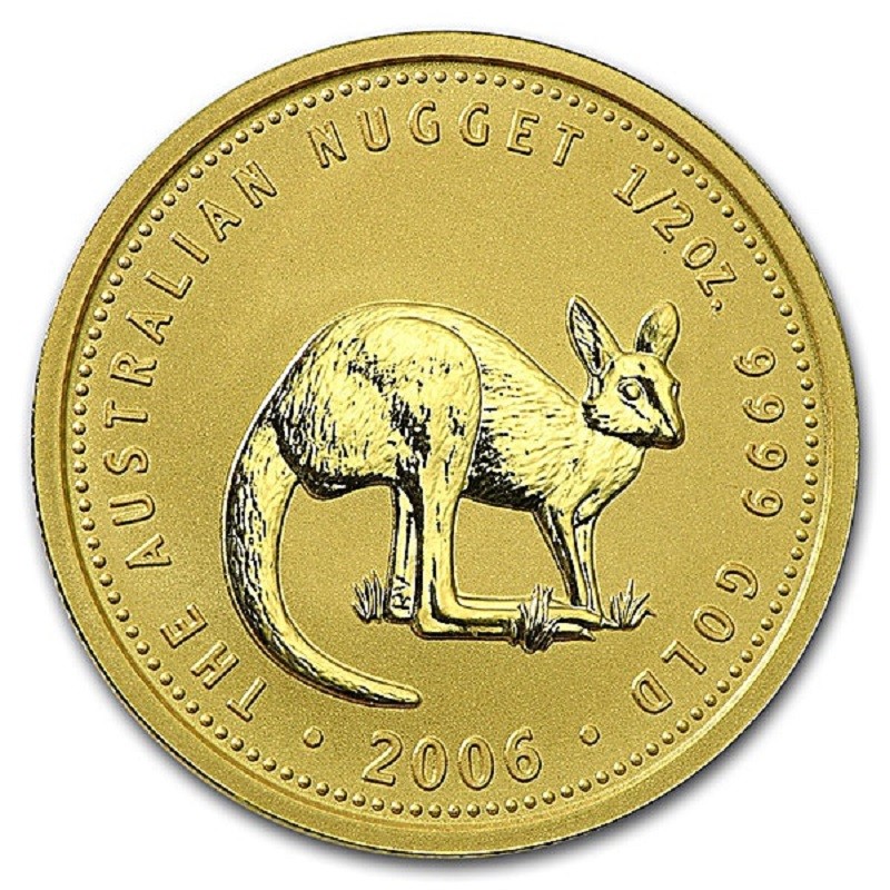 Золотая инвестиционная монета Австралии «Кенгуру» 2006 г.в., 15.55 г чистого золота (проба 0,9999)