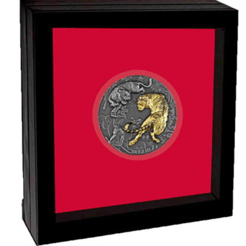 Серебряная монета Ниуэ "Бусидо - Путь воина" 2021 г.в., 62.2 г чистого серебра (Проба 0,999)
