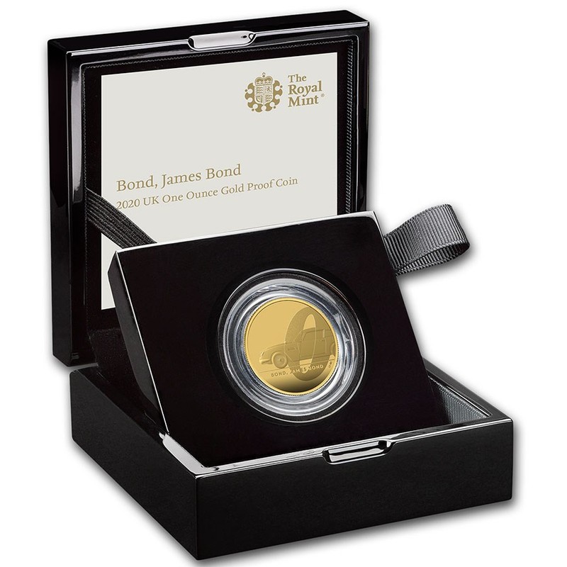 Золотая монета Великобритании "Джеймс Бонд - Агент 007" 2020 г.в., 31.1 г чистого золота (Проба 0,9999)