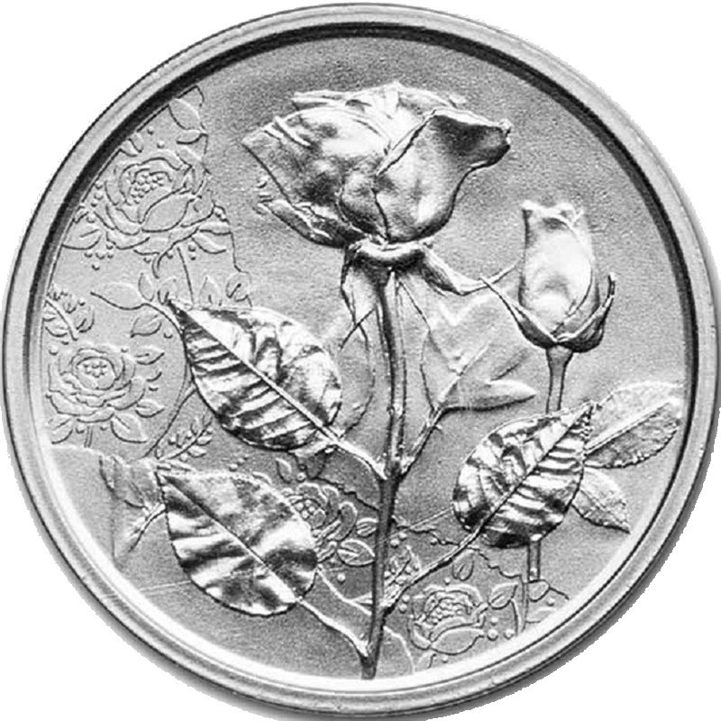 Серебряная монета Австрии "Язык цветов. Роза - любовь и желание" 2021 г.в., 15.55 г чистого серебра (Проба 0,925)
