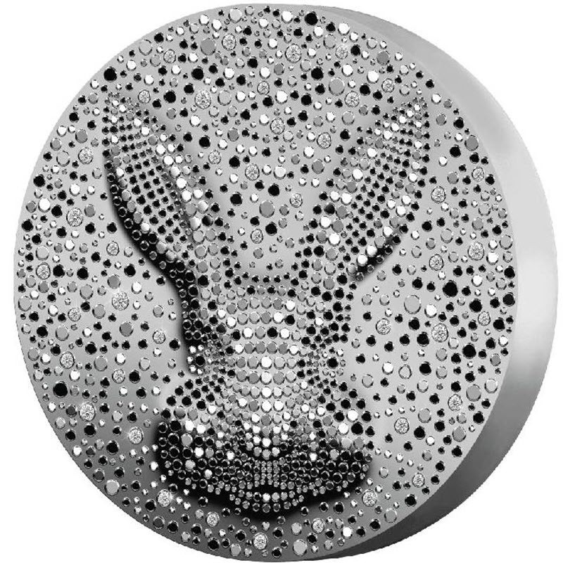 Серебряная монета Ниуэ "Год Черного Водяного Кролика" 2023 г.в., (высокий рельеф), 1 килограмм чистого серебра (проба 999)