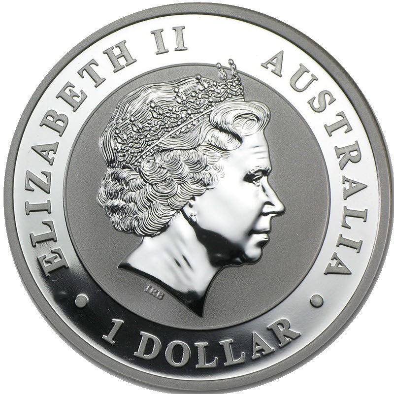 Серебряная монета Австралии "Кукабарра" 2012 г.в., 31.1 г чистого серебра (проба 999)