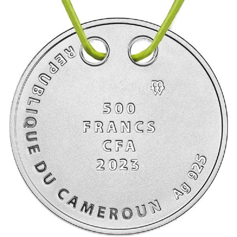 Серебряная монета-подвеска Камеруна "Обними меня. Совы" 2023 г.в., 8.14 г чистого серебра (Проба 0,925)