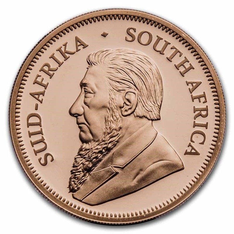 Набор из 2-х золотых монет ЮАР "Крюгерранд и Леопард" 2023 г.в., 31.1 г чистого золота (Проба 0,917) + 31.1 г чистого золота (Проба 0,999)