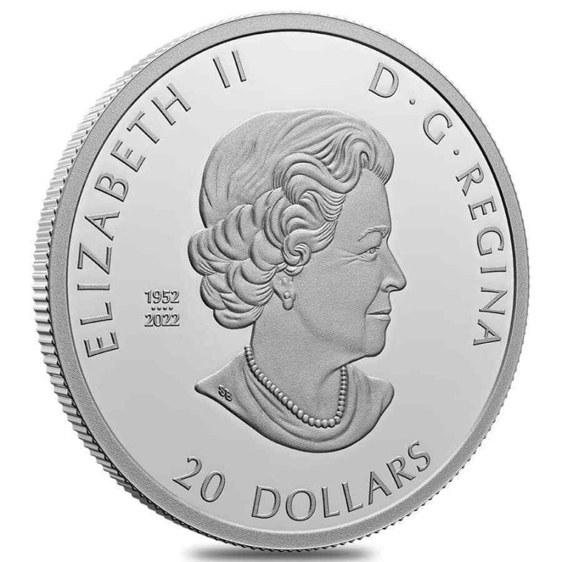 Серебряная монета Канады "Разноцветные птицы. Северный кардинал" 2023 г.в. (пруф) 31.39 г чистого серебра (Проба 0,9999)