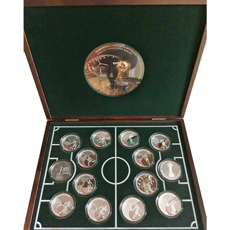 Набор из 14-и серебряных монет России 