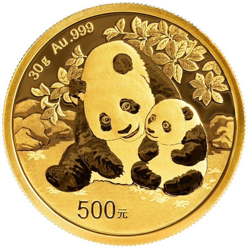 Золотая инвестиционная монета Китая 