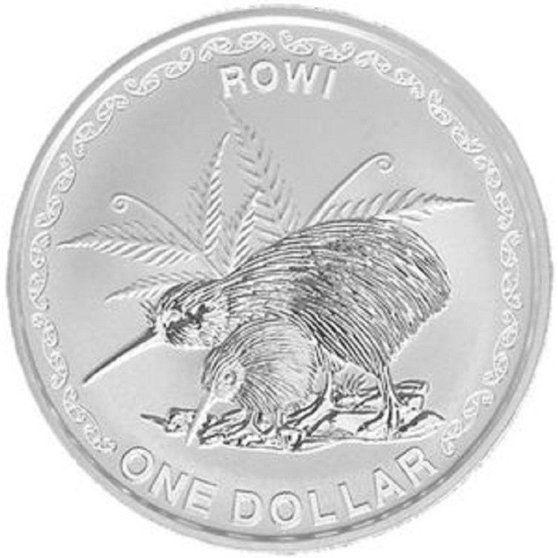 Серебряная монета Новой Зеландии 