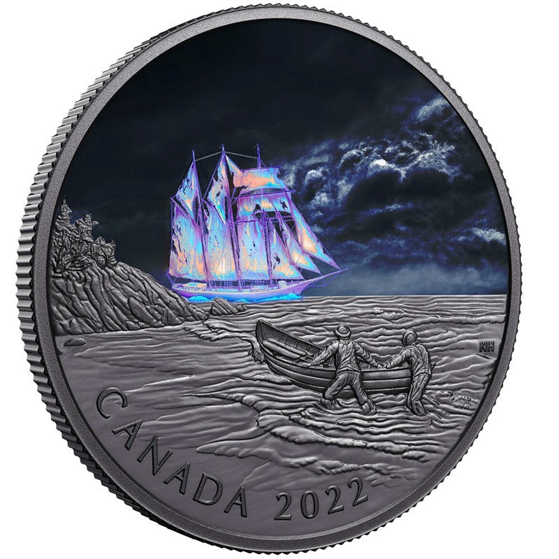 Серебряная монета Канады 