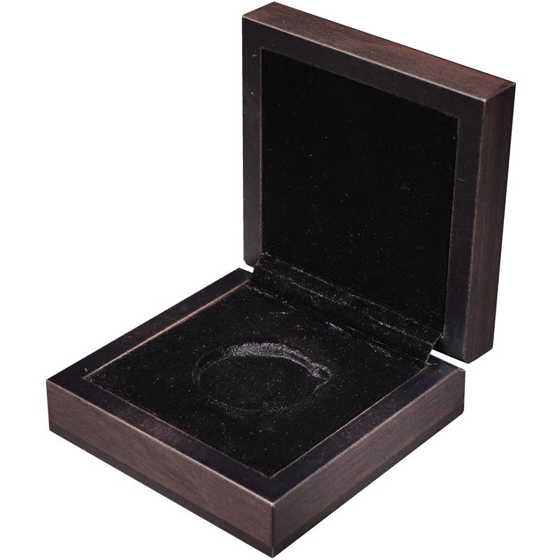 Футляр Дерево темный квадрат Ø 37