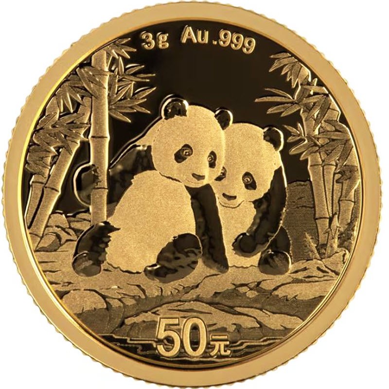 Золотая монета Китая 