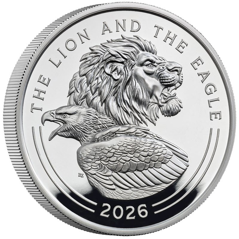 Серебряная монета Великобритании 