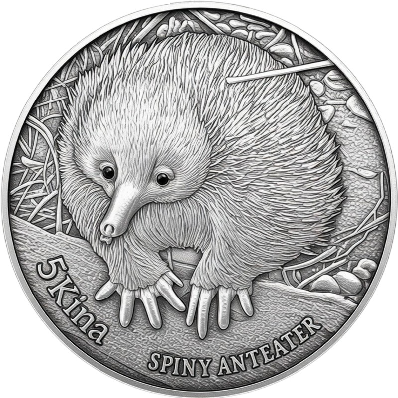 Серебряная монета Папуа-Новой Гвинеи 