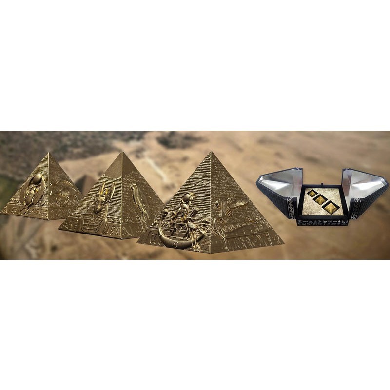 Набор из 3-х серебряных монет Джибути 