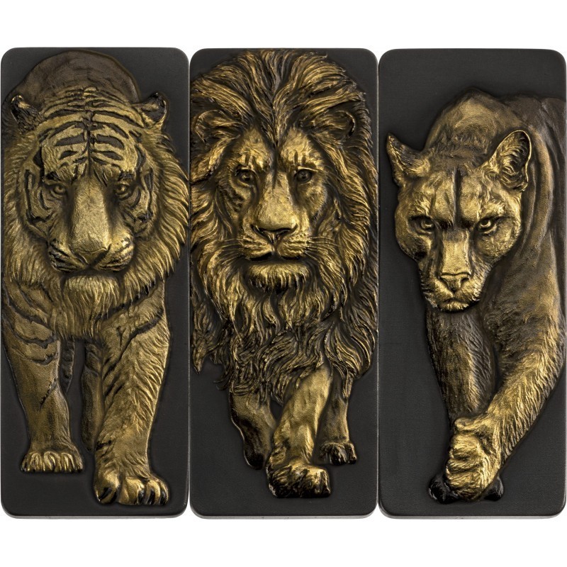 Набор из 3-х серебряных жетонов США 