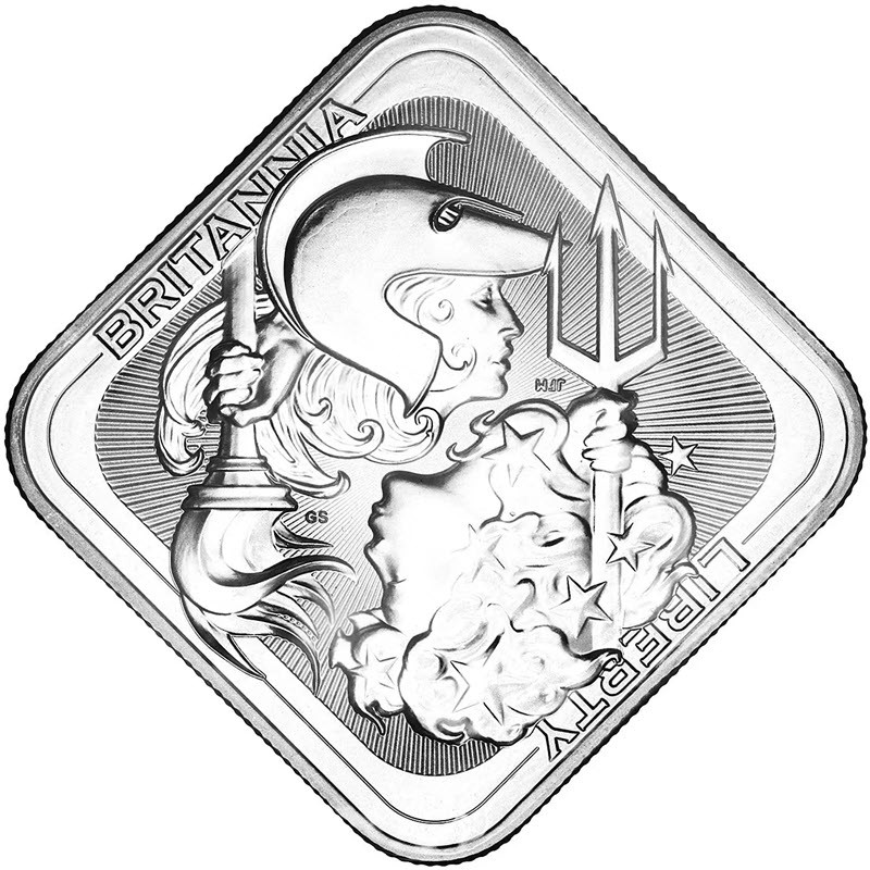 Серебряный жетон Великобритании 