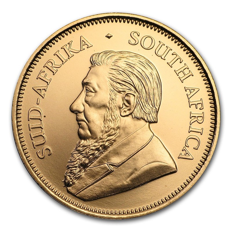 Золотая монета ЮАР «Юбилейный Крюгерранд» 2017 г.в., 31.1 г чистого золота (проба 0.917)