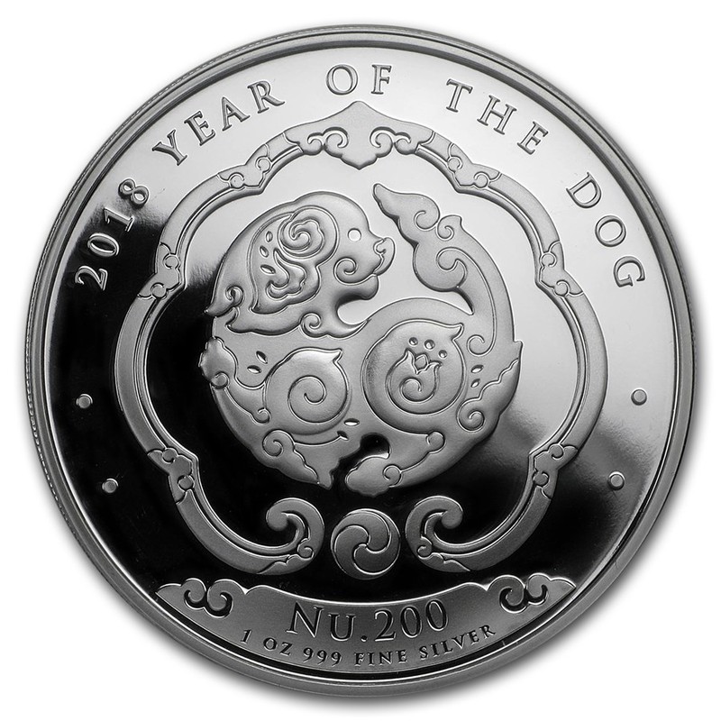 Серебряная монета Бутана 