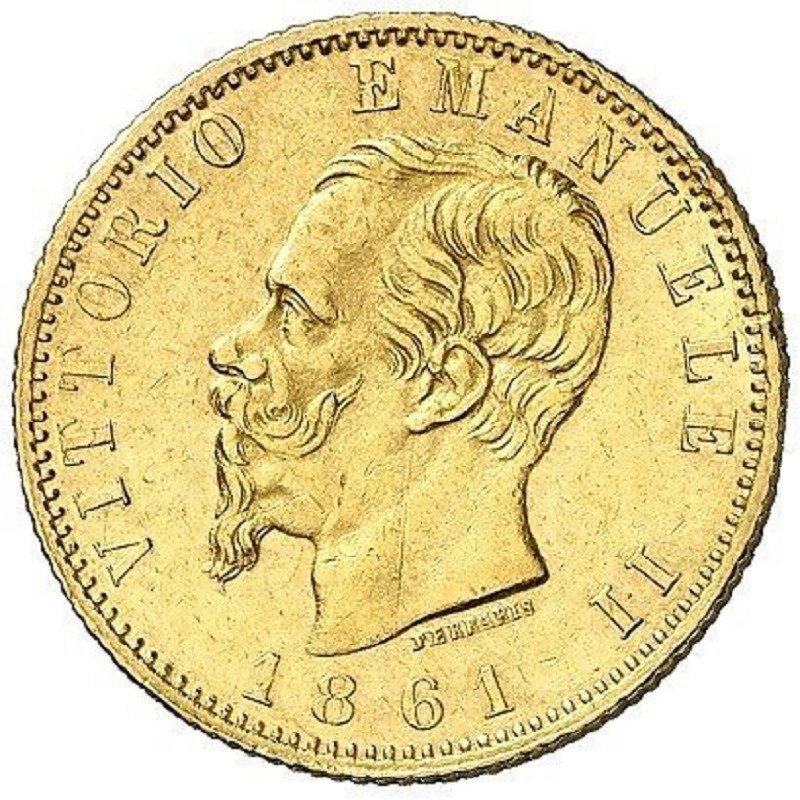 Золотая монета Италии 