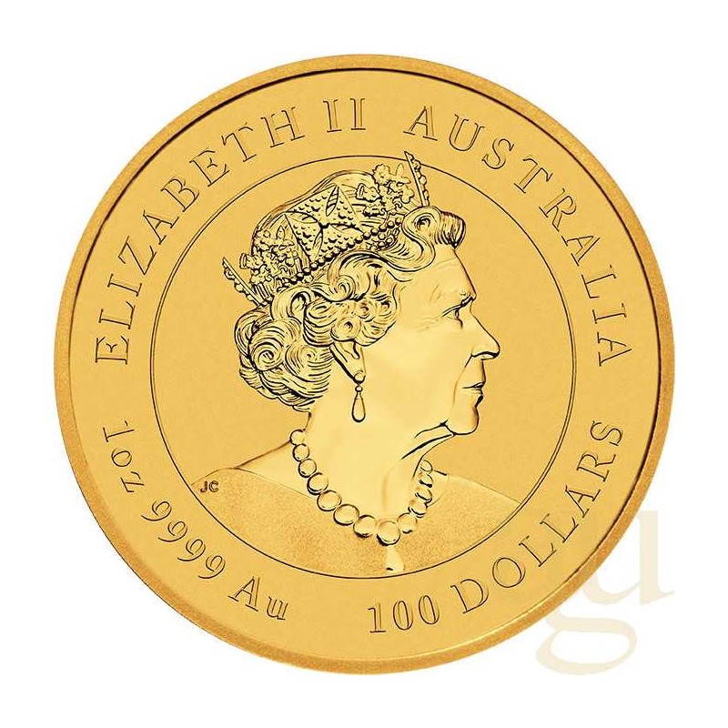 Золотая монета Австралии "Лунный календарь III - Год Крысы", 2020 г.в. 31.1 г чистого золота (Проба 0,9999)