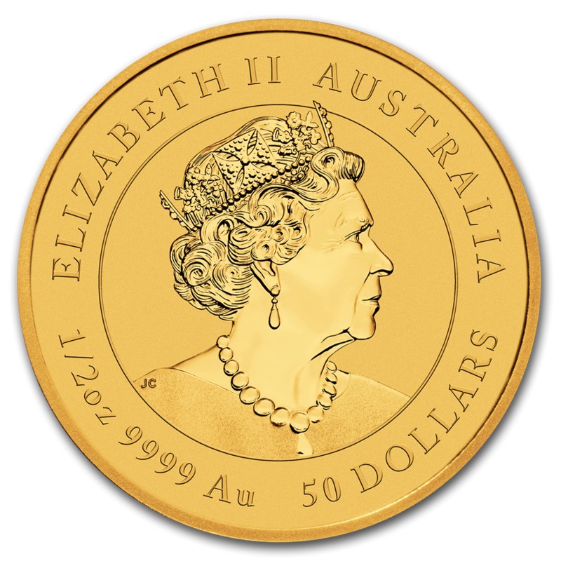 Золотая монета Австралии "Лунный календарь III - Год Крысы", 2020 г.в. 15.55 г чистого золота (проба 0,9999)